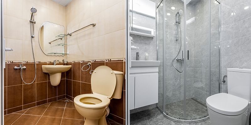 Badsanierung eines alten Bades zu einem modernen Bad